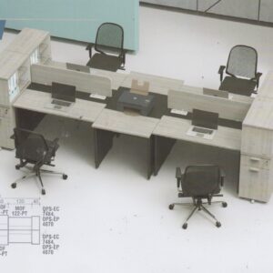 Meja Staff 4 Orang A