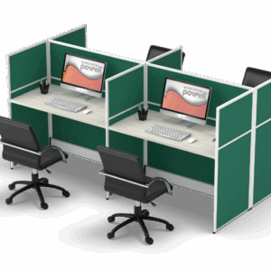 "Partisi Kantor Modera Powel 4 Staff"