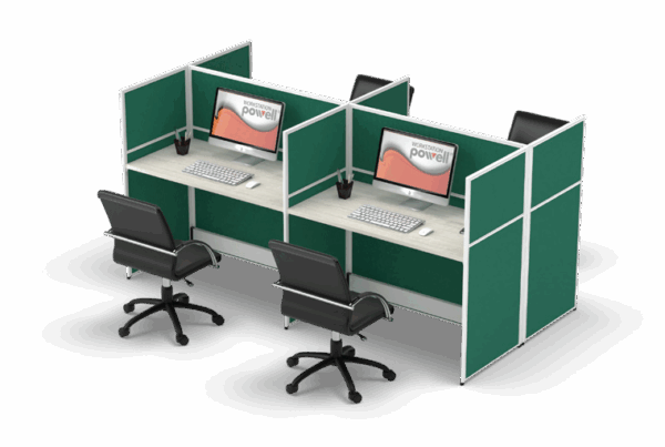 "Partisi Kantor Modera Powel 4 Staff"