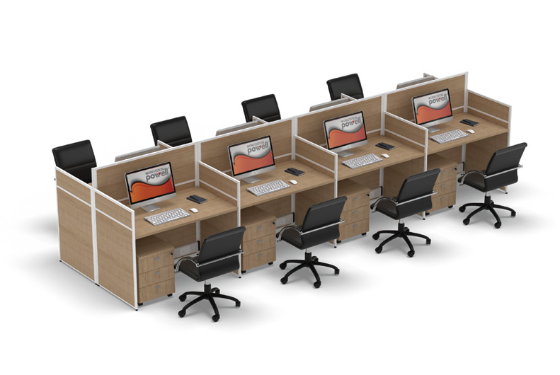 "Partisi Kantor Modera Powel 8 Staff"